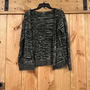 Charlotte Russe v-neck zip up space dye cardigan sweater